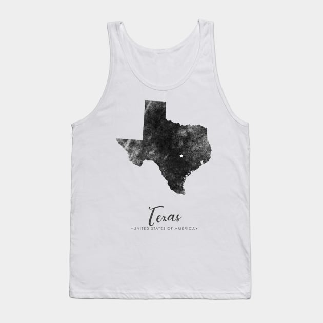 Texas state map Tank Top by StudioGrafiikka